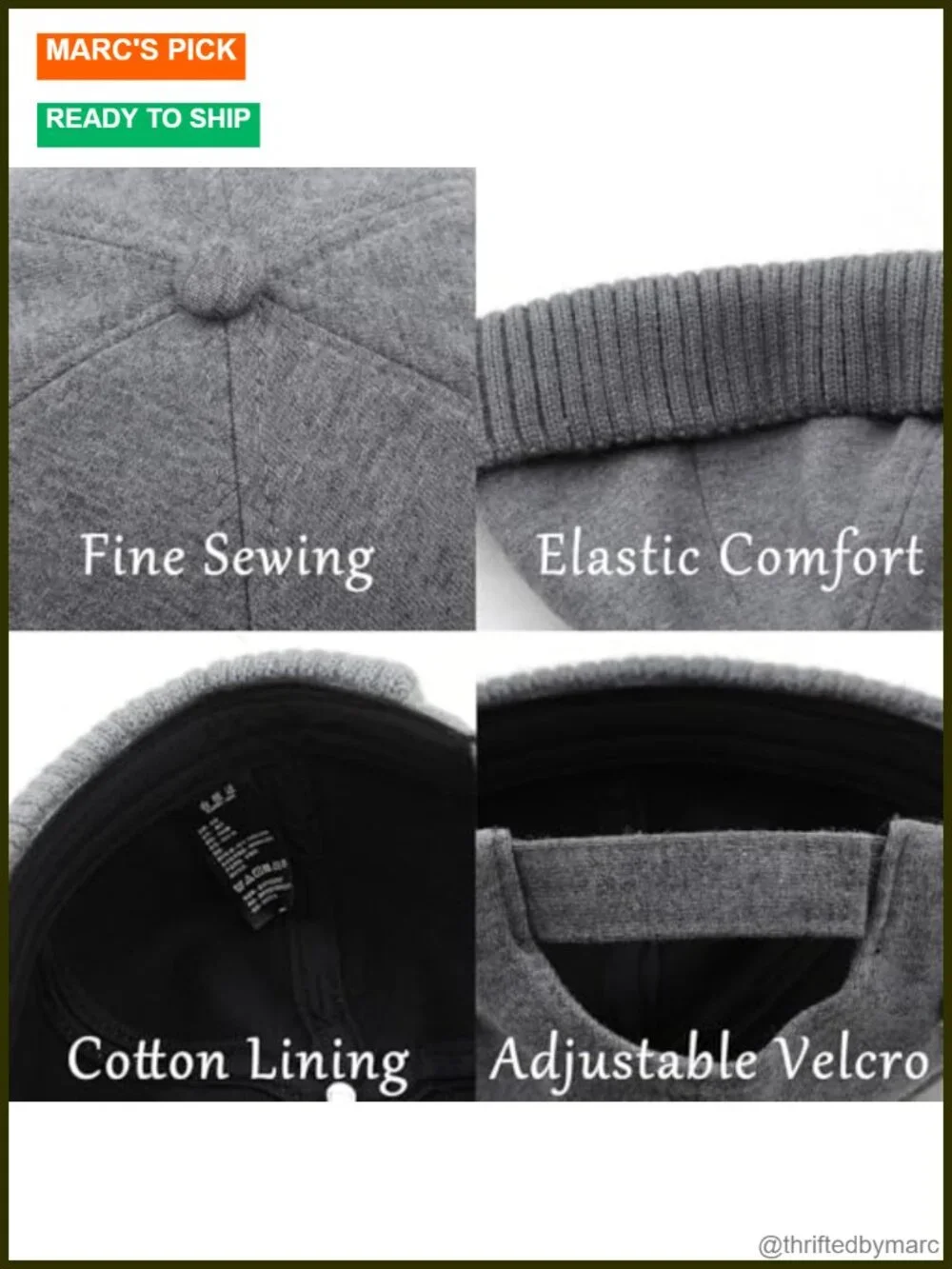 Stretchable Cotton Blend Knit Beanie Hat Adjustable Brimless Cap